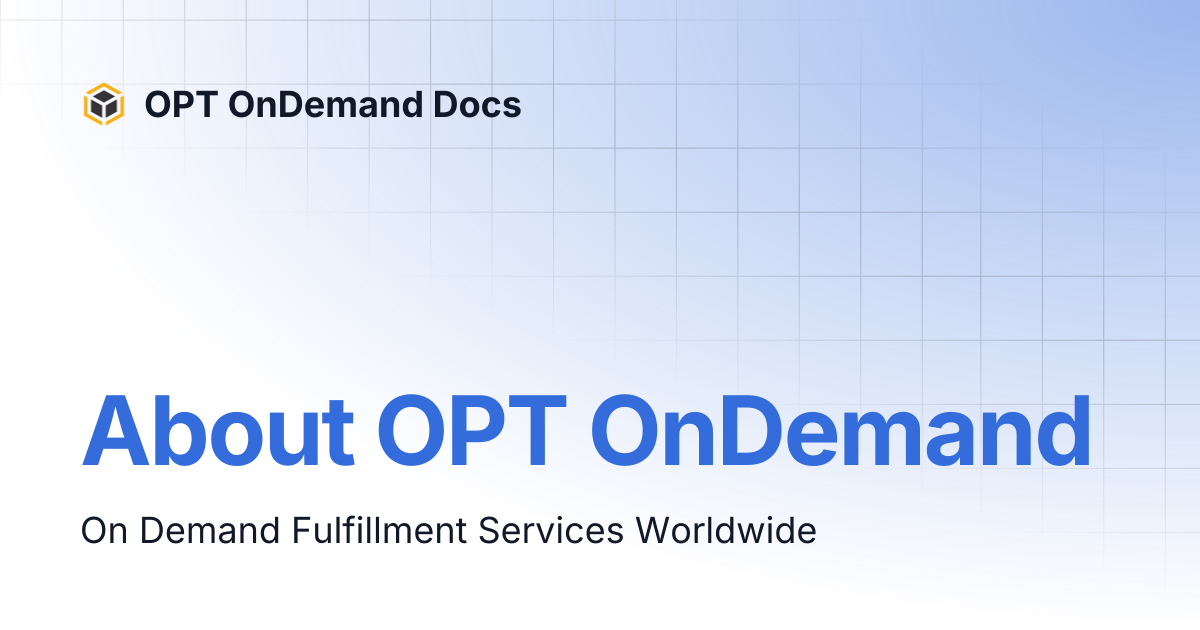 About OPT OnDemand | OPT OnDemand Docs